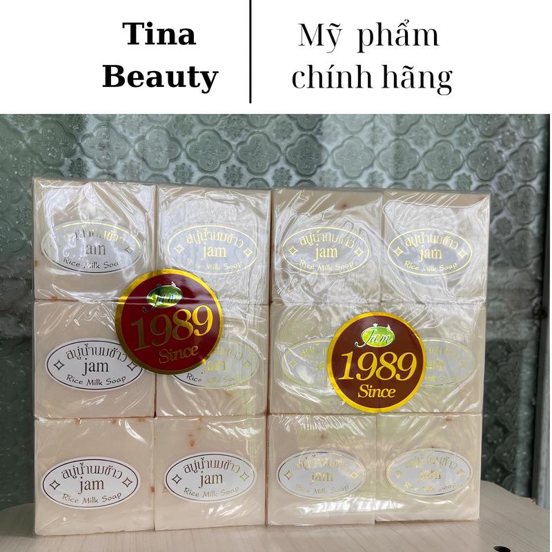 Combo 2 Lố Xà Bông Cám Gạo Sữa Thái Lan Xà Phòng Tắm Gạo Jam (2 lố x 24 Cục x 65g)