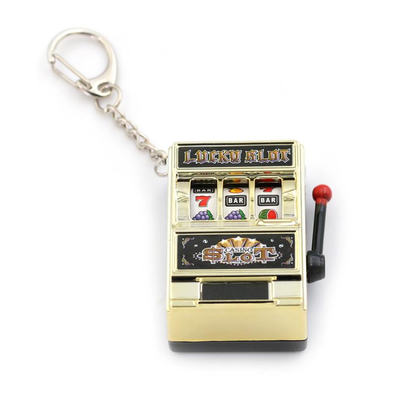 Product Introduction of Mini Slot Machine Game Flashing Key Chains Lucky Charm Key Chain 6