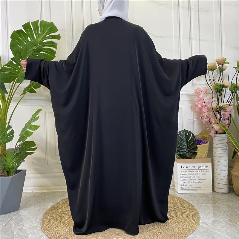 Product Introduction of 2022 New Middle Eastern Dubai Hot Style Solid Color Tie Button Cardigan Robe 1923 29