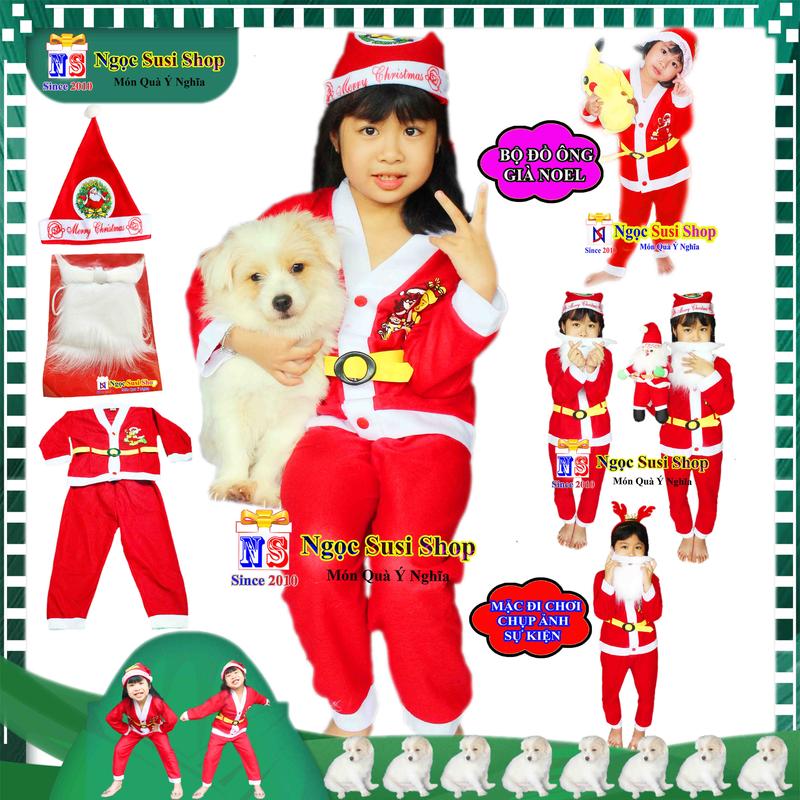 Product Introduction of [TẶNG NÓN] QUẦN ÁO ÔNG GIÀ NOEL BỘ ĐỒ NOEL CHO BÉ 1 - 10 TUỔI CHẤT VẢI NỈ MỎNG GIÁ RẺ - QUẦN ÁO TRANG PHỤC NOEL GIÁNG SINH 82
