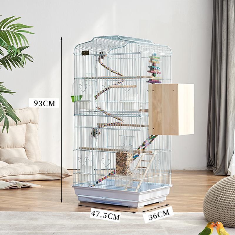 Product Introduction of Products are shipped from Manila ઇଓ Portable Pet Cage for Birds with Large Space and Durable Design 36*46*93 9