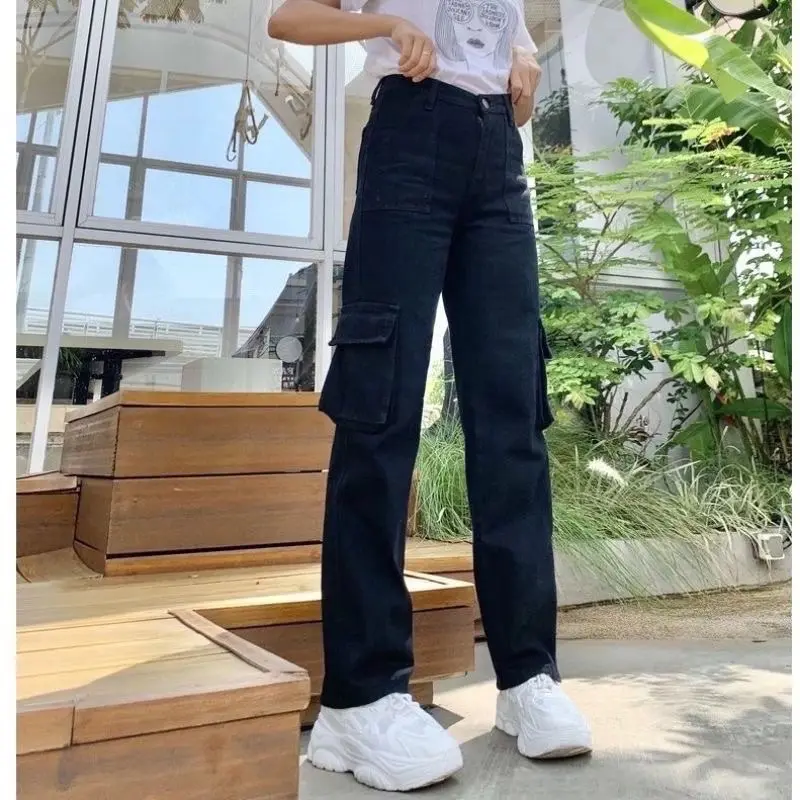 Cargo Pants Kulot Jeans-Kulot Cargo Jeans Model Terkini Celana Panjang 4