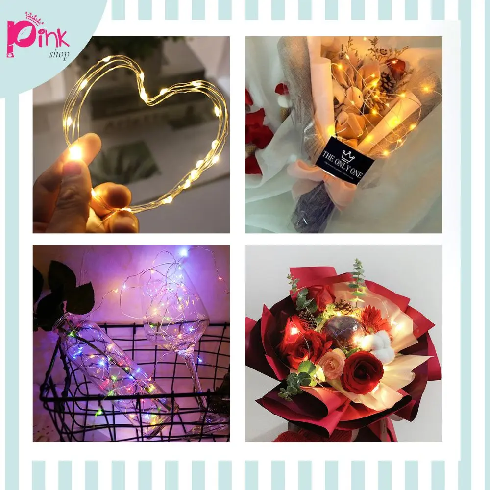 Dây Đèn Led Trang Trí đóm đóm có sẵn Pin 0,5m 1m 2m 3m SIÊU CUTE/ Fairy Light PK0011