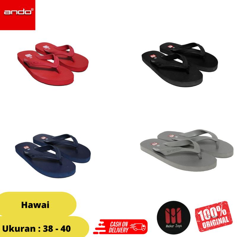 Ando HAWAII Basic - Sandal Jepit Ando Original Pria Sendal 0