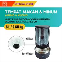 Gambar M-Pets Duplo Food & Water Dispenser 6L / Tempat Makan Minum Hewan - dispenser makanan dan minum hewan dari M-Pets Volk Pets Indonesia Kota Tangerang 3 Tokopedia