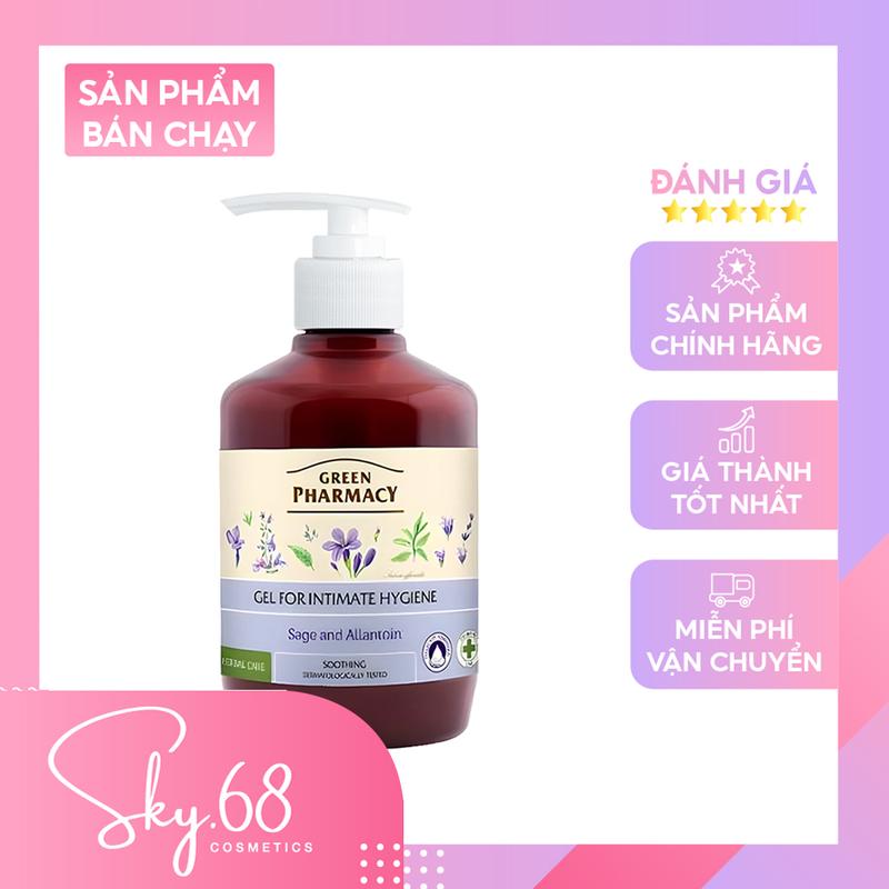 Dung Dịch Vệ Sinh Phụ Nữ Zelenaya Apteka Cây Xô Thơm 370ml