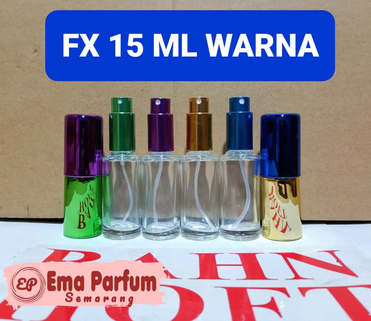 (1 PCS )FX 15ML BOTOL MODEL FX 15 ML ATAU HM 15 CC TUTUP RATA. HARGA PER PCS