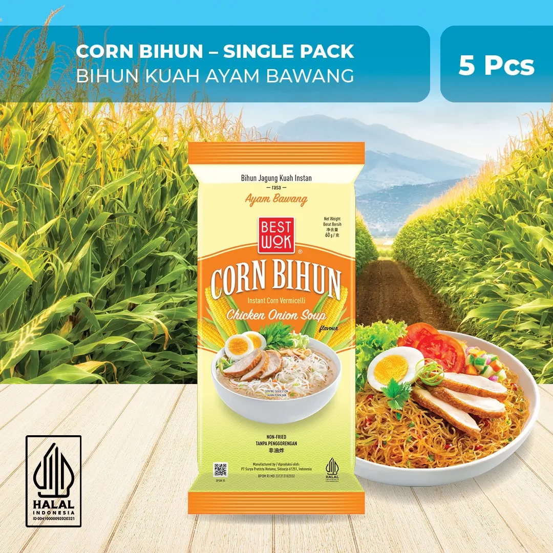 Best Wok Bihun Kuah Instant Ayam Bawang Dus 5 pcs