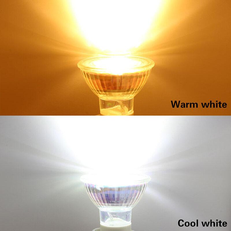 Product Introduction of 5Pcs 5W MR16 GU10 Spotlight Glass body AC 220V dimmable COB LED bulb warm white cold white 30