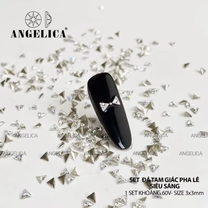Đá khối mini trang trí móng đá khối Làm Nail 100 viên 4