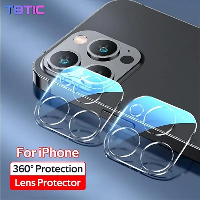 [TBTIC] Kanta Kamera Lutsinar, Untuk iPhone 16, 15, 14, 13, 12, 11ProMax, Pro Plus, XR, Mini, 16E, Diperbuat daripada Kaca Bajaan