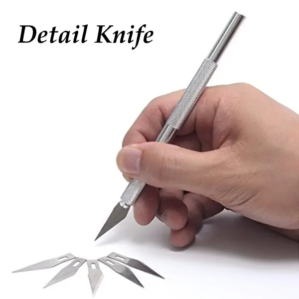 Detail Knife / Art Knife Set + 5 Blades