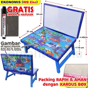 Meja Belajar Anak Motif Cowok Cewek Kayu Minimalis Kayu Minimalis Furniture