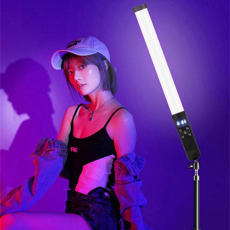 【 Hàng Có Sẵn 】 đèn Lấp Đầy Để Chụp Ảnh, Gậy Đèn Lấp Đầy Nhiệt Độ RGB / Ba Màu, Gậy Đèn LED Cầm Tay Di Động Nhiều Màu Sắc Có Vách Ngăn, Đèn Chụp Trong Nhà, Đèn Tạo Không Khí Phát Sóng Trực Tiếp Ngoài Trời Đủ Màu 2