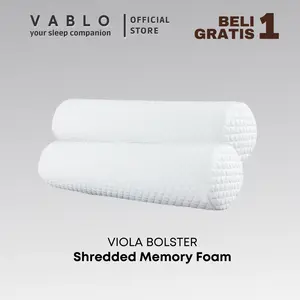 Vablo Viola Guling Memory Foam Micro - BUY 1 GET 1 - Wool Premium Knitting Anti Bakteri Anti Alergi Nyenyak Dengan Vablo