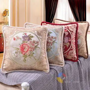 COD Sarung Bantal european court Anti Kusut | Sarung Bantal Sofa Motif Bunga