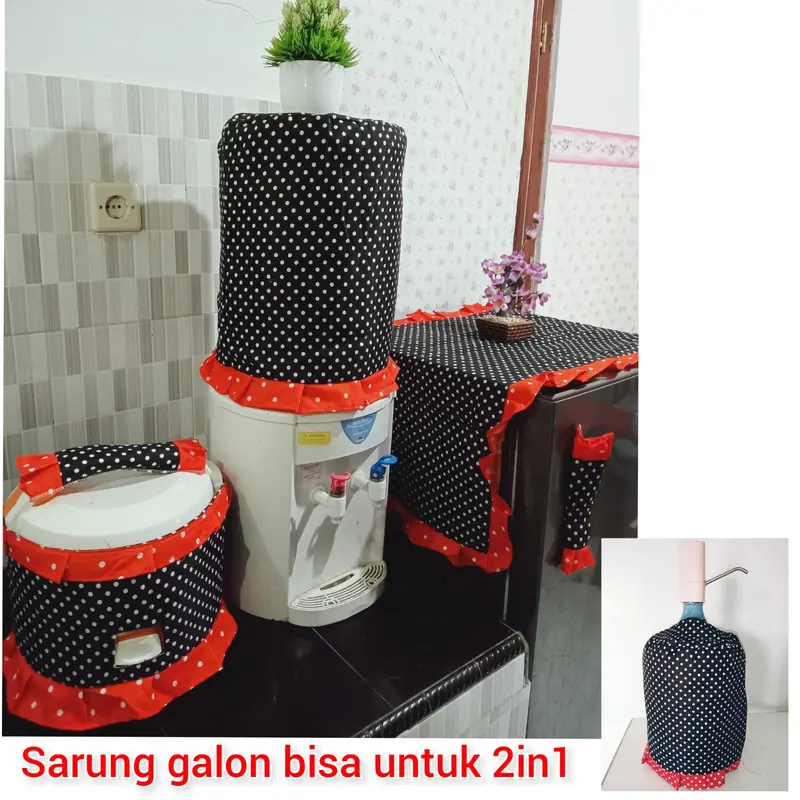TUTUP KULKAS TUTUP GALON TUTUP MAGICOM 1 SET ANEKA MOTIF 0