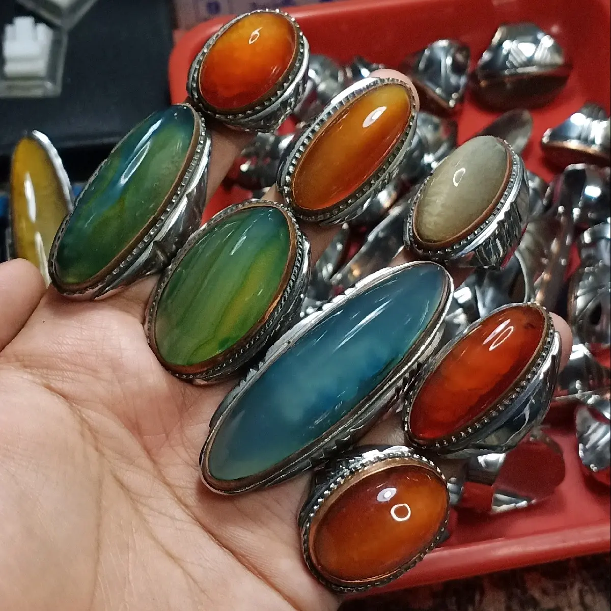 paketan pandan biru langit merah kapas