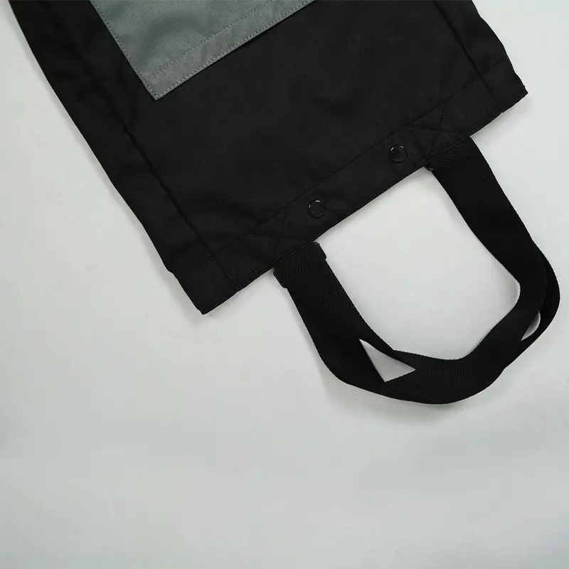 Noom Studio Barlow 2in1 Totepack Tote Bag & Backpack Codura Minimalis Unisex Pria & Wanita Hitam Abu Abu (Black Grey) 3