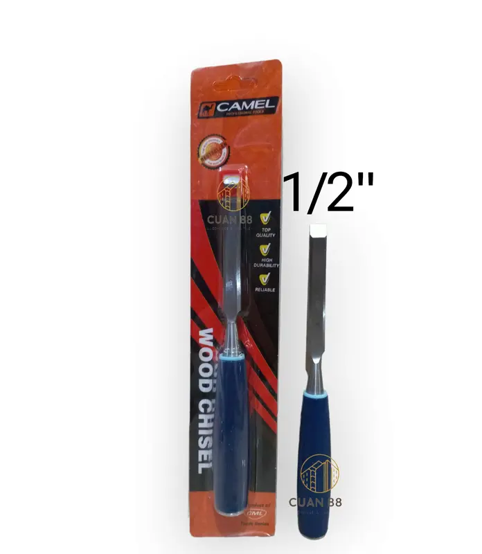 Camel Pahat Kayu Gagang Fiber 11/2inch 1inch 5/8inch dan 3/4inch / Tatah Ukur Kayu 2