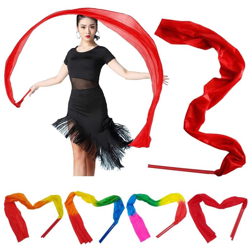 haesdo Beautiful Colorful Dancing Ribbons With Rod Silk Gymnastics ...