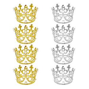 10 piezas de Decoración para Pasteles con Coronas Pequeñas, Perfectas para Celebrar Festivales, Artículos para Fiestas de Cumpleaños y Ocasiones Especiales