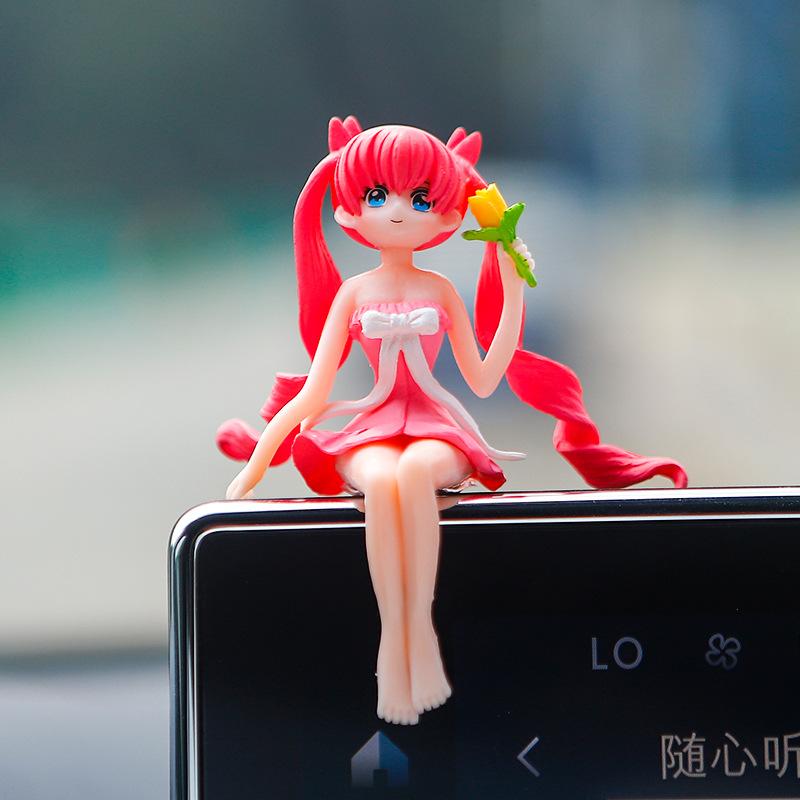 Internet Celebrity Car Car Decoration Beautiful Girl Creative Interior Decorations Decoration Cute Girl Heart Domestic Ornaments 5