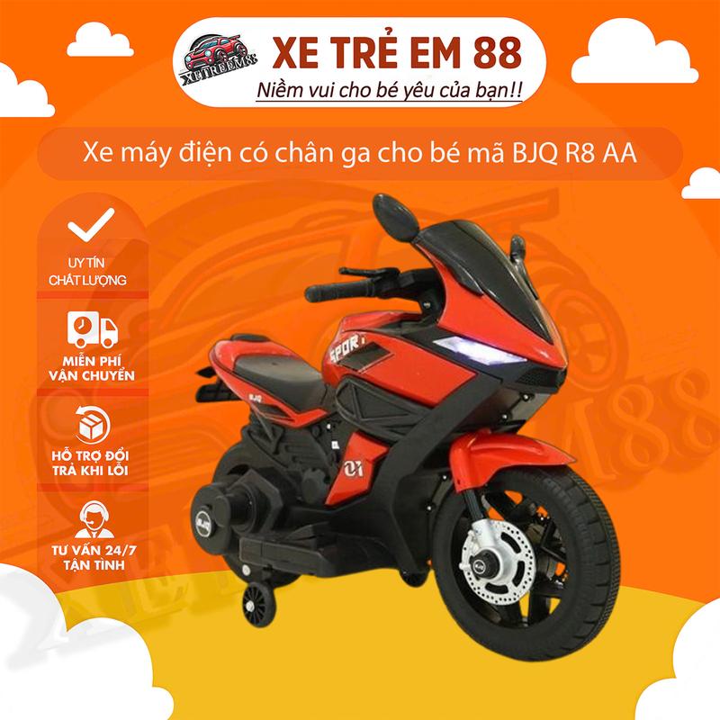 Xe máy điện có chân ga cho bé mã BJQ R8 Đồ Chơi Đồ Chơi xemay  dien