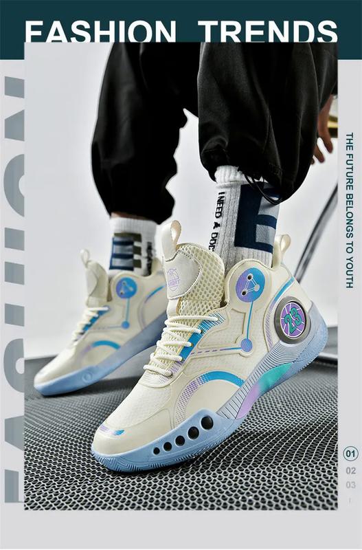 Product Introduction of 2023 new basketball shoes for men breathable mesh sport shoes thick sole anti-slip training sneakers for men size 35-45 23