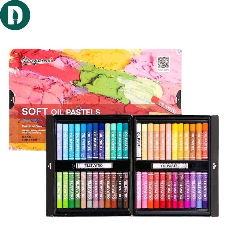 Màu Sáp dầu Giorgione 12/24/36/48 Soft Oil Pastels Hạng Hoạ Sĩ Vẽ tranh nổi, Hàng Chính Hãng - Họa Cụ DUTi
