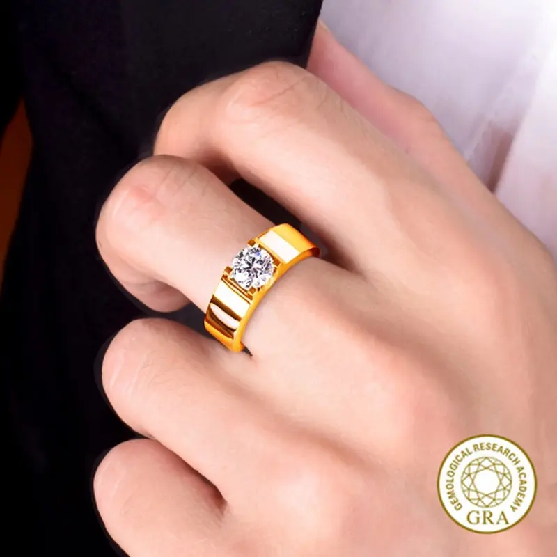 [Free GRA Certificate] Moissanite Horn Ring 18K Gold 2 Karat