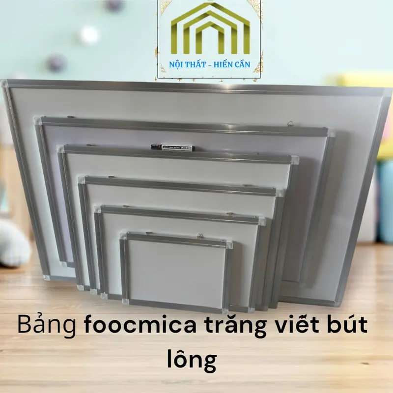 BẢNG PHÓC(mica)(tặng kềm bút lông) trắng dùng trong học tập, biển, bảng giá rẻ 1