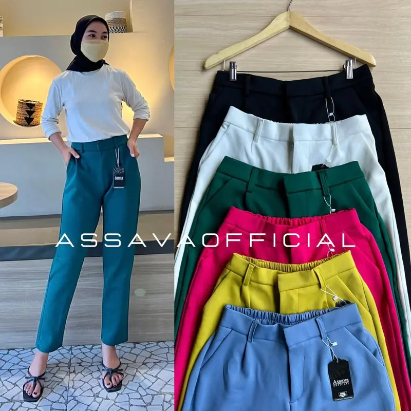 Celana Wanita Kekinian Pensil Scuba - Scuba Pants Premium Panjang Kulot 0