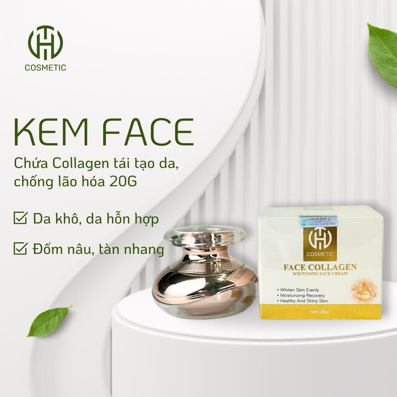 Kem Face Collagen Tái Tạo Da Chống Lão Hóa Làm Săn Chắc Da 20g - HUYNH THANH COSMETIC 0