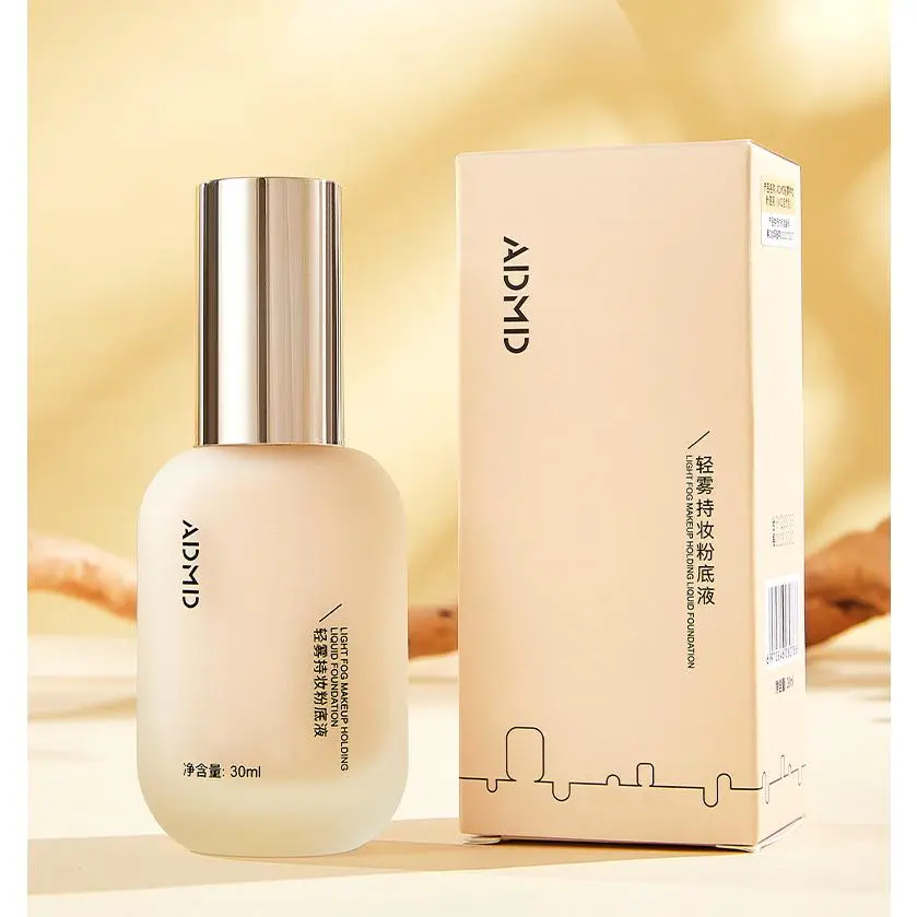 Kem Nền Dạng Lỏng Trang Điểm, ADMD, Không Thấm Nước Và Chống Mồ Hôi, Lâu Trôi, Chống Lem, Che Khuyết Điểm, Làm Sáng Màu Da, Kem BB, 30ml, Sản Phẩm Chính Hãng