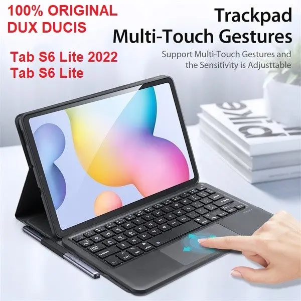 DUX DUCIS Samsung Tab S6 Lite 2022 Book Cover Keyboard Original Wireless Bluetooth