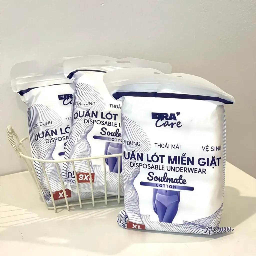 Quần lót giấy cotton nữ dùng 1 lần cho mẹ bầu sau sinh công tác du lịch