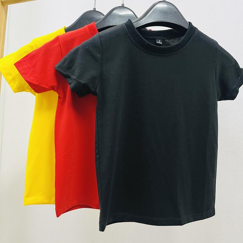 Áo thun trơn nhiều màu trẻ en,bé trai, bé gái Cotton Thông thường Cổ tròn 10kg-77kg 4