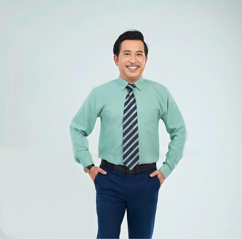 Product Introduction of Áo Sơ Mi Nam dài tay chất liệu lụa, có túi vạt bầu , mềm mịn,đa dạng màu sắc from suôn 28
