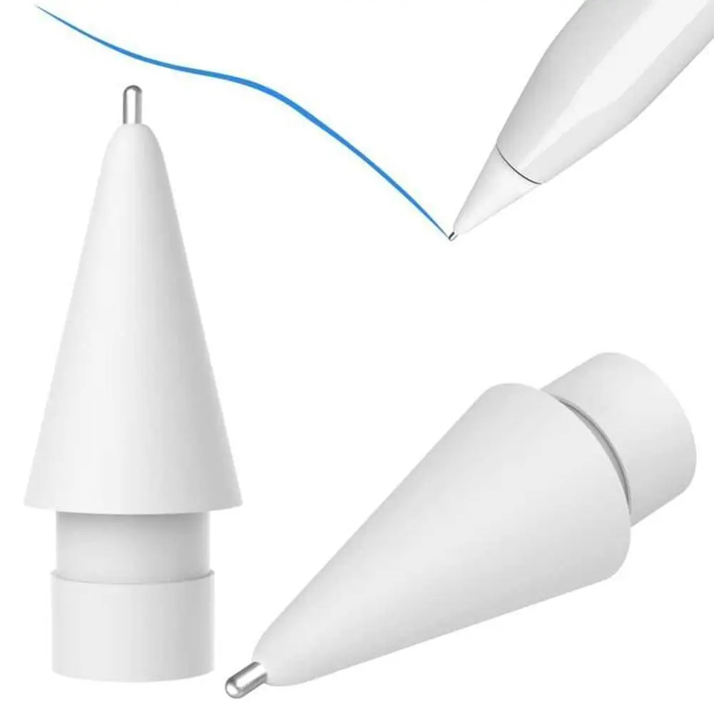 Apple Pencil Nib A-Pple Pencil Nib Compatible For Apple Pencil 1St And 2Nd Generation/IPad Pro Pencil Compatible With 0.8Mm Fine Point High Sensitivity High Strength Material Refill Lead Compatible For IPad Pro/IPad  Spare  Anti-Slip