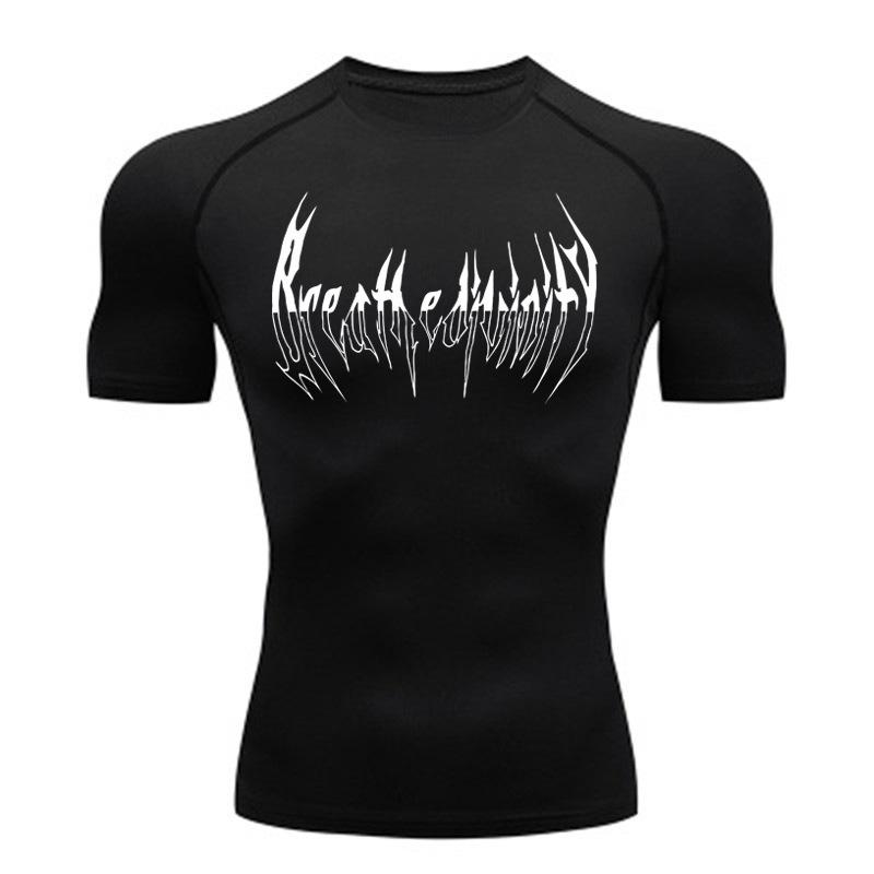 Product Introduction of Quần Áo Nhanh Khô, Áo Thun Thể Thao, Quần Áo Chạy Bộ, Dành Cho Nam Giới, Tập Gym, Thoáng Khí, Wicking, Quần Bó Co Giãn, Hàng Mới Về 10