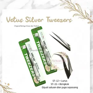 Pinset Vetus Original ( berlogo emas ) Untuk Eyelash Extension