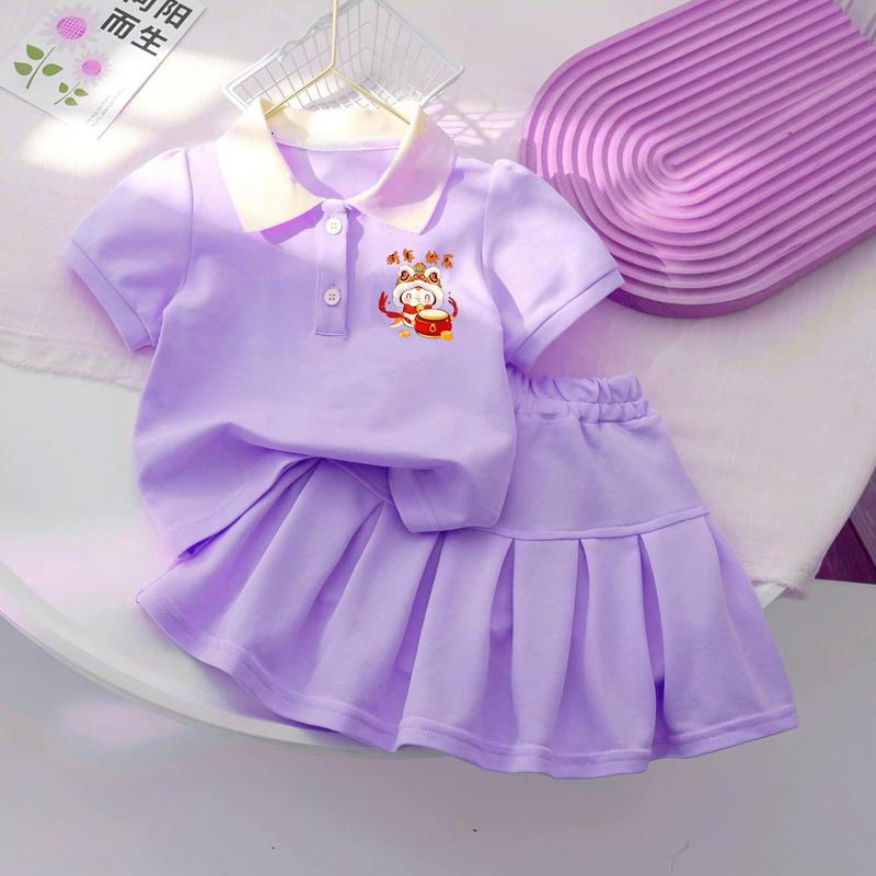 Product Introduction of Set váy baby three dễ thương cho bé gái từ 9-25kg,họa tiết in sắc nét. 3