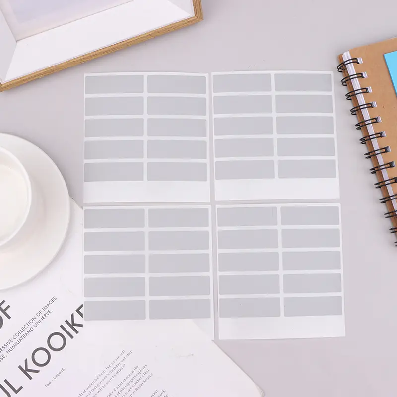 Thẻ Cào Phần Thưởng Hình Chữ Nhật, 50 Cái, 48x15mm, Miếng Dán Lớp Phủ Phim, Nhãn Cào, Thẻ Giảm Giá Xổ Số Tự Làm, Thích Hợp Cho Trẻ Em 6