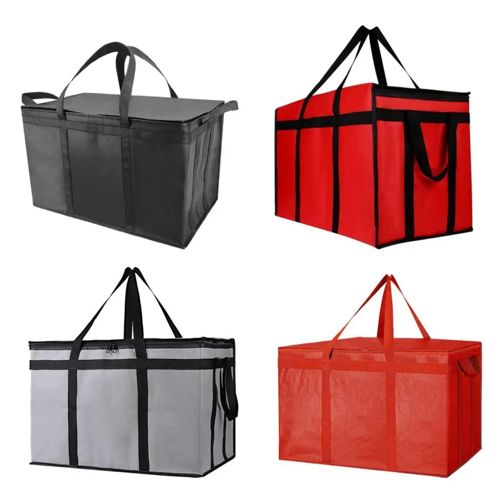 Insulated Delivery Bag Takeaway Delivery Multifunction Food Transport Food Warmer Tote for Travel Camping Work Parties Home