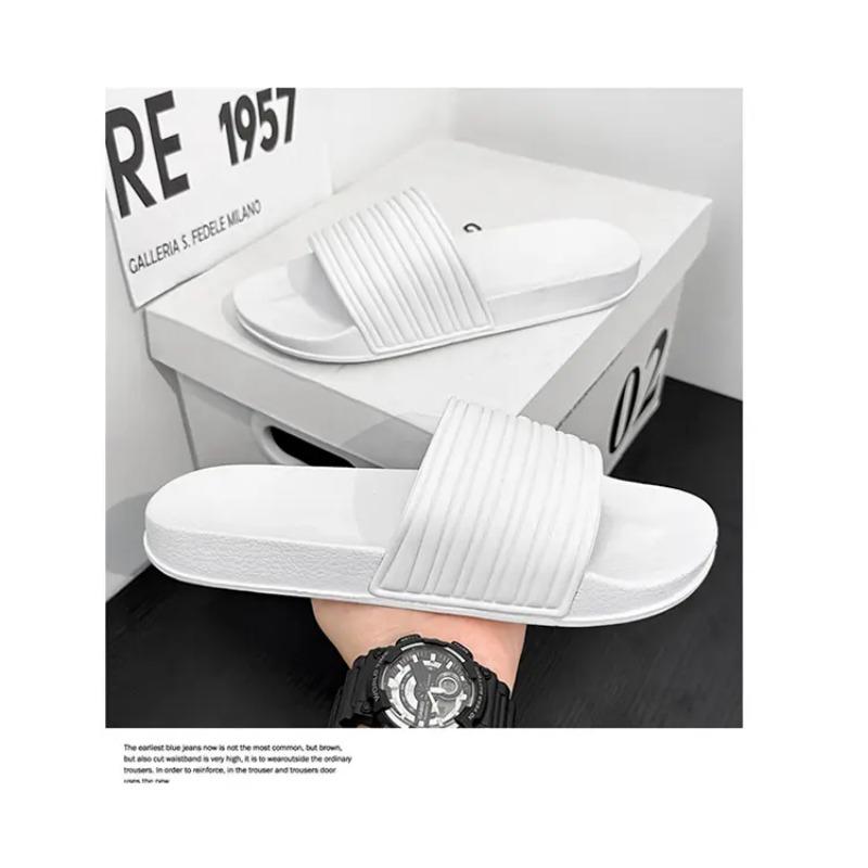 Product Introduction of 2025 new zebra and lip striped slippers, neutral and fashionable home slippers 29