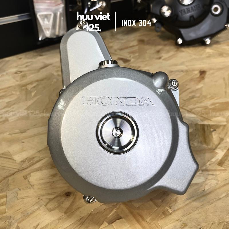 Bộ ốc mâm lửa Thái mẫu V3 inox 304 CNC cho xe Honda, Yamaha