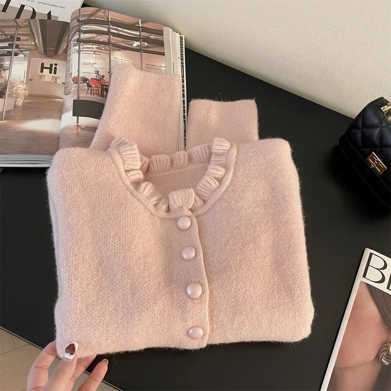 Product Introduction of Áo Len Đỏ, Quần Áo Nữ, Phong Cách Giáng Sinh Và Năm Mới, Áo Cardigan Dệt Kim Ren Phong Cách Phương Tây, Thích Hợp Cho Mùa Thu Và Mùa Đông, Áo Khoác Xu Hướng Ins Năm 2025 Women Top 5