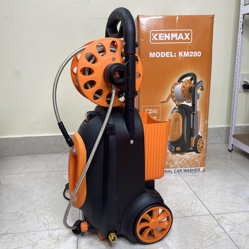 Máy Rửa Xe Chỉnh Áp Kenmax KM-280 - 2800W - Motor Cảm Ứng Từ - Có Rulo Cuộn Dây 3