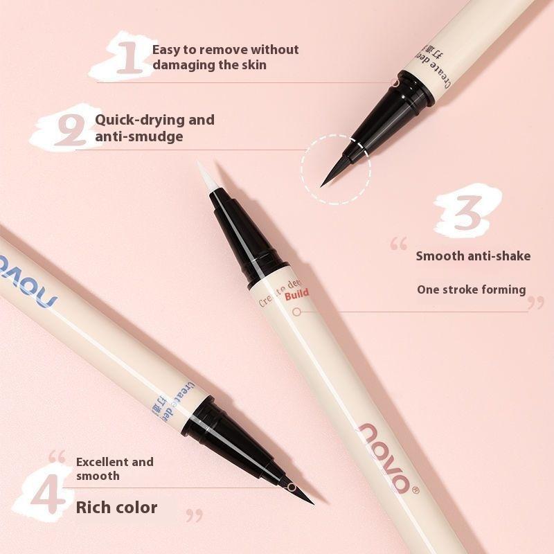 [0.01mm Ultra Fine Liquid Eyeliner]Waterproof and sweatproof Long-lasting color without smudging Student beginner eyeliner Easily create exquisite eye makeup   natural eyeliner   eyeliner 9